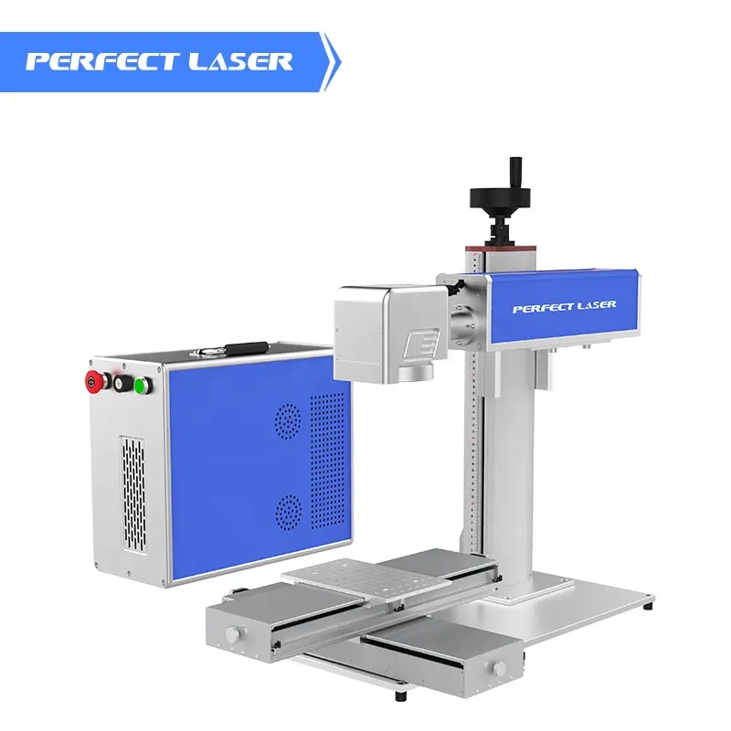 Laser perfetto 20W 30W 50W elettrico shift piattaforma di lavoro prodotto elettronico in metallo gioielli fibra ottica macchina per marcatura Laser
