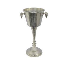 Grand refroidisseur à vin noir fabriqué à la main dernier cri seau à glace en aluminium coulé avec logo personnalisé refroidisseur à champagne personnalisable - Product Image 4