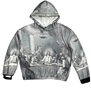 OEM personalizado impreso sudaderas con capucha para hombre Reguler Fit sudaderas con capucha de gran tamaño para hombre sudaderas con capucha de punto grueso diseñador de colaboración - Product Image 1