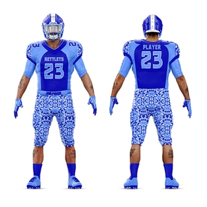 Conjunto de uniforme de fútbol americano transpirable Athletic Fit para equipos competitivos Diseño personalizado Suministro directo de fábrica experimentada - Product Image 4