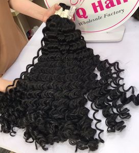 ราคาขายส่งผมหยิกสีดําธรรมชาติจํานวนมากเวอร์จิน 100 ผมมนุษย์จํานวนมากในการต่อผมเวียดนามดิบ - Product Image 3
