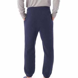 Fabrication sur mesure OEM 100% tissu polaire Sherpa classique pantalon pour hommes, droit, rayé incurvé broderie délavé foncé - Product Image 3