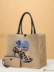 Sacs en toile de jute Spider Design en forme de rectangle parfaits pour faire des courses, faire des courses, utiliser au quotidien, sacs confortables avec poignées - Product Image 4