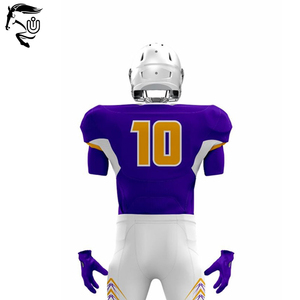 Uniformes de football américain en polyester 100% personnalisés pour adultes, clubs de jeunes, ensembles de pantalons en jersey entièrement assortis, courts pour une utilisation sportive - Product Image 6