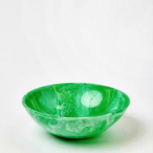 Plat peu profond en résine brun foncé à motif tourbillonnant, bord large, lisse, fait à la main, écologique, passe au lave-vaisselle, art moderne, décoratif antique - Product Image 3