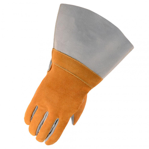 Nuevos guantes de soldadura de cuero de piel de cabra negra de calidad superior personalizados 2025/Nuevo último diseño 2025 guantes de soldadura - Product Image 3