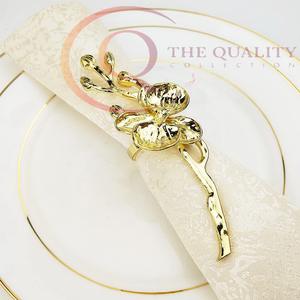 แหวนรองผ้าเช็ดปากโลหะดีไซน์หรู เป็นมิตรกับสิ่งแวดล้อม คุณภาพพรีเมียม สำหรับตกแต่งโต๊ะในงานแต่งงาน โรงแรม ร้านอาหาร และงานเฉลิมฉลองต่างๆ - Product Image 1