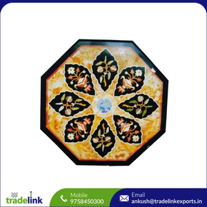 โต๊ะกาแฟหินอ่อนทันสมัย ประกอบง่าย งานฝีมือ Pietra Dura ลายต้นไม้ฝังหินกึ่งมีค่า ปรับเปลี่ยนรูปแบบได้สำหรับใช้ในบ้าน - Product Image 6