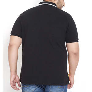 Verano hombres personalizados de manga corta de algodón transpirable Jersey Polo camisetas de talla grande estilo Hip Hop sólido impreso camisetas - Product Image 2