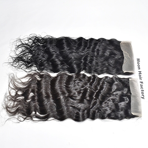 100% Commandez en ligne maintenant, produit naturel, cheveux humains indiens bruts, fermeture de temple, ondulés, doux et soyeux, provenant d'une usine exclusive, en vente - Product Image 3