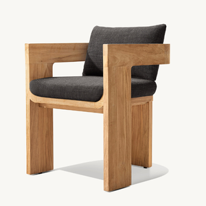Hot sale single <b>chair</b> made of teak wood with modern style with strong and durable <b>chair</b> legs equipped with soft <b>cushions</b> - Product Image 2