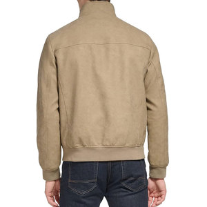 Nueva chaqueta de bombardero de color beige informal para hombre Estilo deportivo suelto multicolor con MOQ bajo Hip Hop delgado para el invierno - Product Image 5