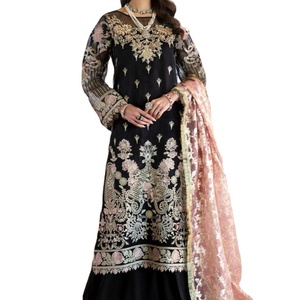 Costume en mousseline de soie Salwar Kameez, robe de Collection de luxe pour mariage, offre spéciale, 2023 - Product Image 1