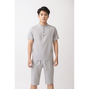 ชุดเสื้อกีฬาแขนสั้นสำหรับผู้ชายชุดเสื้อโปโลผู้ชายจากเวียดนามชุดเล่นกีฬาแฟชั่น2ชิ้นใส่สบายหลายสไตล์พลัสไซส์ - Product Image 3