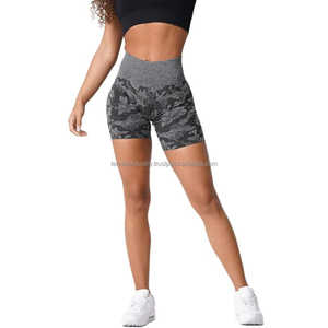 Mallas de Yoga de cintura alta para mujer 2023, pantalones cortos transpirables de neopreno y poliéster para gimnasio, pantalones cortos de entrenamiento sin costuras - Product Image 4