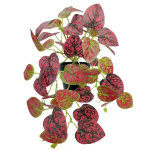 Factory Professional Green Plant 29CM 22Clusters Artificial Mini Red Dot With Pot For Wedding Artificial Greenery Panel Backdrop