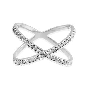 925 plata esterlina moda pequeña eternidad banda circón cuerda trenzada con piedra CZ blanca anillo de joyería de boda Simple para mujer - Product Image 3