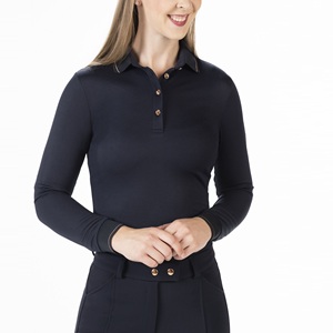 Tendance femmes chemise d'équitation vêtements de sport vêtements équestres personnalisables en gros équitation spectacle chemises couche de base haut - Product Image 4