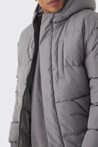 Nouvelle collection de doudounes légères à coupe détendue à prix abordable veste bulle à capuche de style hip-hop imprimée avec logo personnalisé - Product Image 6