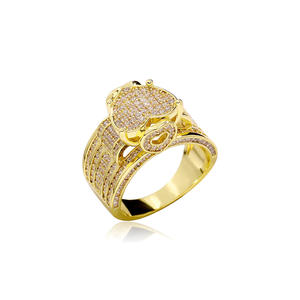 Anillos de Hip Hop para mujer con diamantes cultivados en laboratorio de alta calidad, gran oferta, oro de 14 KT, VVS, claridad, joyería de moda de boda de lujo - Product Image 1