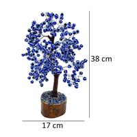 Pierre semi-précieuse mauvais œil cristal pierre précieuse arbre 300 perles cristal arbre Feng Shui Figurine pour la maison décorative
