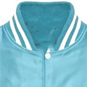 Veste universitaire de baseball boutonnée 100% coton pour hommes manteau d'hiver en laine brodé avec logo sur le devant vente en gros - Product Image 3