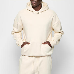 Vêtements d'hiver élégants pour hommes coupe décontractée capuche réglable sweat à capuche de poche avant de haute qualité sweat à capuche en tissu mélangé de coton chaud de meilleure qualité - Product Image 6