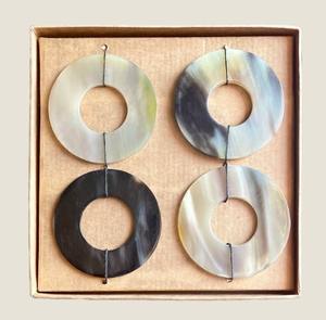 Servilleteros redondos de cuerno natural, tamaños personalizados, ideales para Decoración de mesa de restaurante de Hotel, servilleteros elegantes - Product Image 2