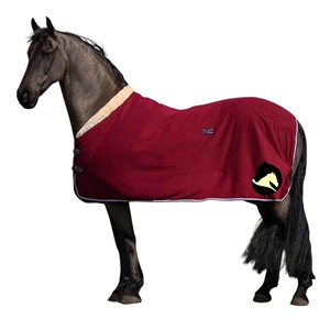 Tappeto per cavalli in pile polare con collo di lusso Sherpa 300gsm stabile e coperta più fresca - Product Image 1