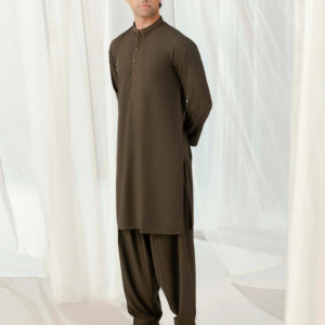 Shalwar Kameez pakistanais pour hommes, tenue traditionnelle musulmane d'Asie du Sud, pour les occasions décontractées, coupe classique, fait main - Product Image 1