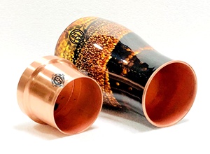 Best Quality Copper Bedroom Jar <b>Carafe</b> With Inbuilt Glass Custom Printed Pure Copper <b>Water</b> Bottle in Low Price . - Product Image 3