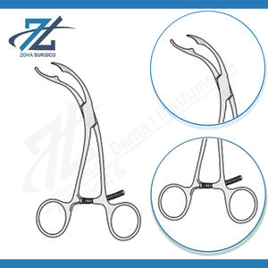 Pince manuelle de type écharpe de haute qualité, 150 mm de long, en acier inoxydable chirurgical, certifiée CE, instruments réutilisables, taille personnalisable - Product Image 3