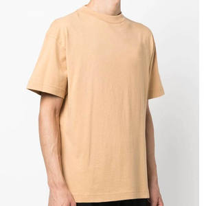 Venta al por mayor Hombres 100% Algodón Peso Pesado Premium Camisetas de manga corta de gran tamaño de cuello redondo Camiseta básica - Product Image 4