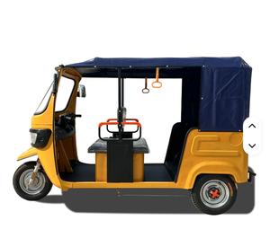 Tuk-tuk Mototaxi Électrique de Qualité 2000W, 6 Places, Carrosserie Fermée en Acier, Charge Utile de 400kg, OEM, pour Usage Commercial et Transport de Passagers - Product Image 1