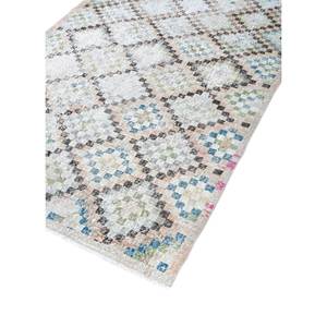 พรมขนสัตว์สีเบจและสีน้ำตาลลายเรขาคณิต ขนาด 9x12 ฟุต รุ่น Pae-2123 ทอมือ เหมาะสำหรับตกแต่งบ้าน ห้องนั่งเล่น หรือทางเดิน - Product Image 2