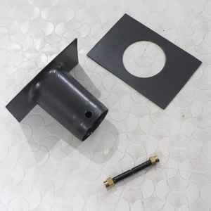 Ornement de jardin en aluminium antique en métal de bonne qualité Chaîne de pluie noire martelée pour fontaine d'eau - Product Image 6