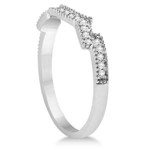 Anillo de Diamantes Semi-Eternity con Engaste Milgrain en Oro Blanco de 18K, 0.15ct - Product Image 3