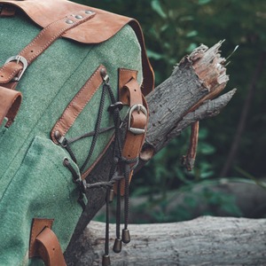 Leather Canvas Luxury Backpack Durable Breathable <b>Large</b> Capacity Travel School Laptop <b>Rucksack</b> Factory Price LCBP-0044 - Product Image 3