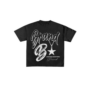 เสื้อยืดแฟชั่นสตรีทแวร์พิมพ์ลายสำหรับทุกเพศผ้าฝ้าย100% ออกแบบโลโก้ได้ตามต้องการสไตล์โอเวอร์ไซส์ - Product Image 5