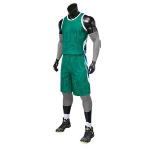 Uniforme de basket-ball tendance et léger écologique de meilleure qualité uniforme de basket-ball anti-UV réversible en polyester pour adultes - Product Image 2