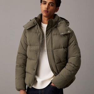 Chaqueta de Plumón Personalizada para Hombre, Chaqueta Cortavientos, Chaqueta de Plumón de Pato para Invierno, Abrigo Ultraligero, Fabricante de Artículos Esenciales para Hombre - Product Image 1