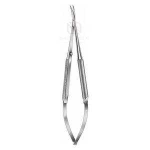 Tijeras Microquirúrgicas Manuales Profesionales de Acero Inoxidable Alemán de 145 mm con Acción de Resorte Curvo, Certificación CE para Cirugía de Precisión - Product Image 3