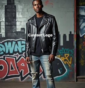 Chaqueta de cuero de moda de diseño personalizado Fabricante Proveedor Chaqueta de cuero de diseñador de moda Fábrica de diseño personalizado - Product Image 5