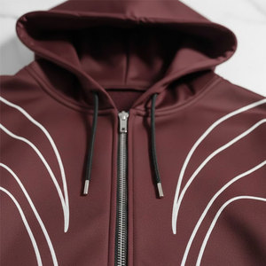 Chaqueta Cortavientos Transpirable para Correr, Chaqueta Ligera Personalizada con Franja Reflectante, Ropa Deportiva OEM - Product Image 5
