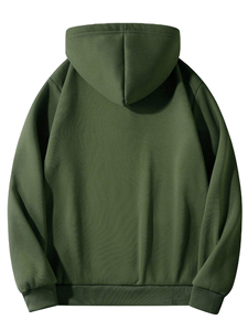 High Quality Unisex Cotton Blended Basics <b>Quarter</b> <b>Zip</b> Solid Color Hoodie Custom Wholesale <b>Men's</b> <b>Fleece</b> Sweatshirts - Product Image 2