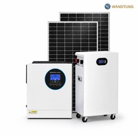 Système solaire photovoltaïque domestique, système d'énergie solaire hybride, panneaux solaires 30KW 50KW avec batterie et onduleur, kit solaire complet pour la maison