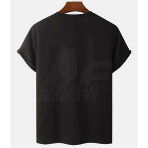 เสื้อยืดผู้ชายขนาดพลัสไซส์พิมพ์ลายโลโก้ไม่ซ้ำใครพร้อมผ้าฝ้ายแห้งเร็วสำหรับระบายอากาศผลิตในปากีสถาน - Product Image 2