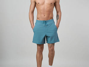 Pantalones cortos de verano de alta calidad para hombre, cintura elástica, bolsillos con cordón, entrenamiento atlético, gimnasio, pantalones cortos para correr para hombre - Product Image 3