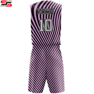 Ensemble réversible d'uniformes d'équipe de basket-ball de maillot de basket-ball de sublimation de séchage rapide respirant - Product Image 2