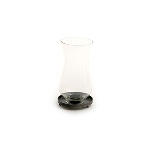 Bougeoir fait main en fer et verre Conception avantageuse Bougeoir à bougie chauffe-plat de forme ronde pour Offre Spéciale - Product Image 4
